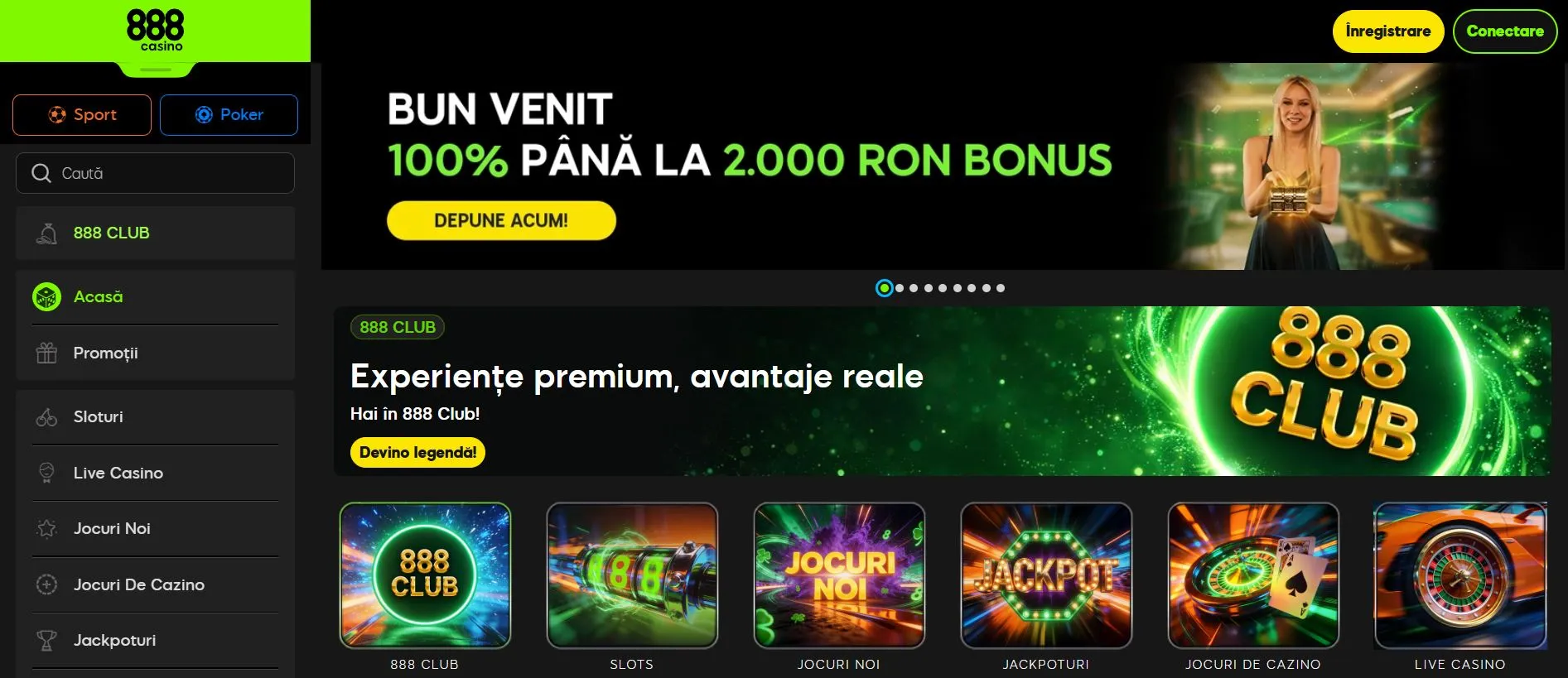 Lista cazinouri online 888 Casino